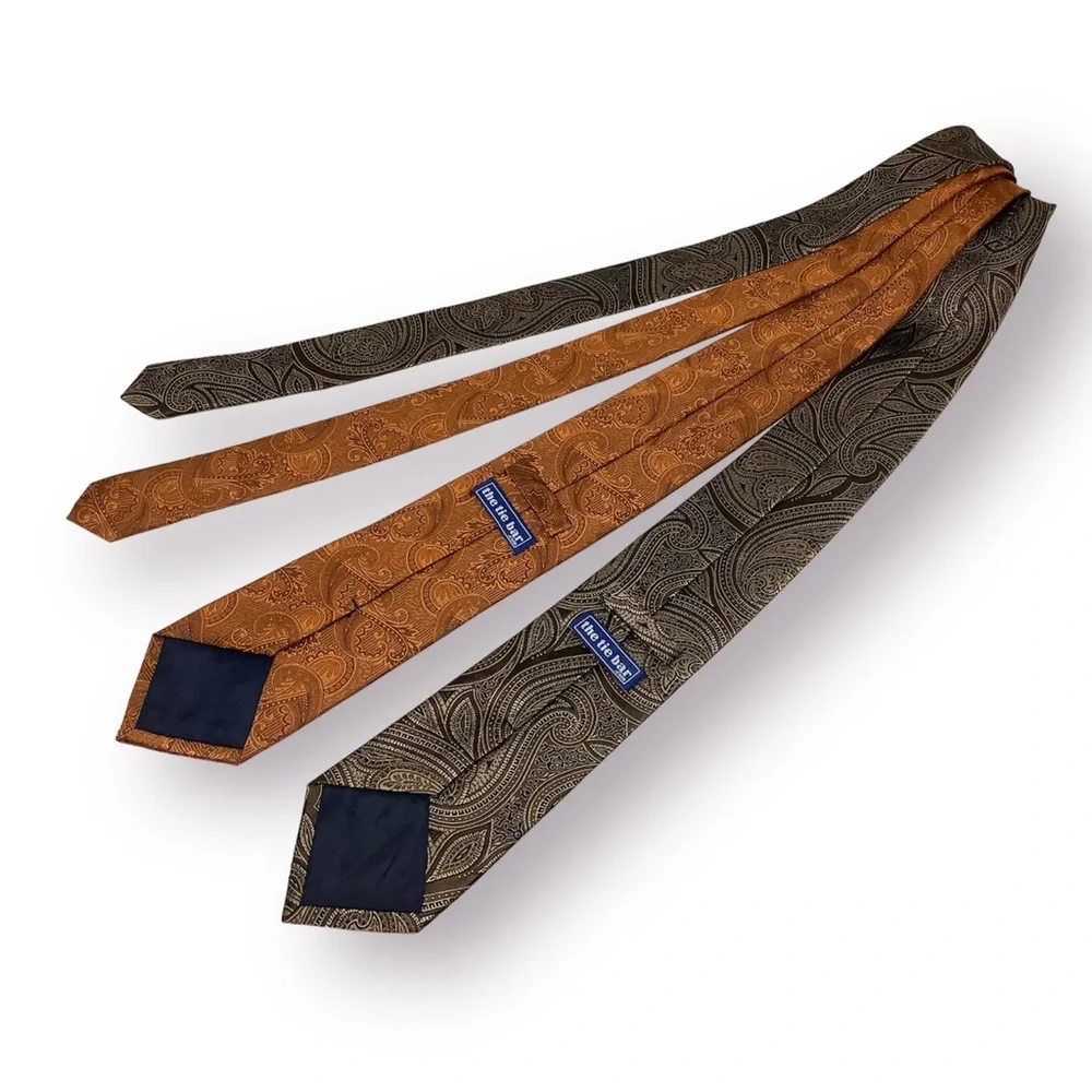 The Tie Bar Vintage Twill Paisley Ties (Set of 2) - Picture 4 of 4
